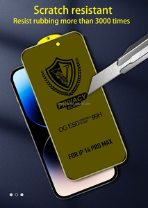 Película <span class=keywords><strong>de</strong></span> teléfono <span class=keywords><strong>de</strong></span> privacidad dura, Protector <span class=keywords><strong>de</strong></span> pantalla Og antiarañazos <span class=keywords><strong>de</strong></span> aluminio templado alto para Tecno Pova 6 Pro Neo Spark Go 1 2024 2025 - Product Image 5