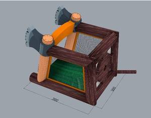 Jeu de lancer de hache gonflable en bâche PVC de 0,55 mm avec souffleur d'air à vendre - Product Image 5