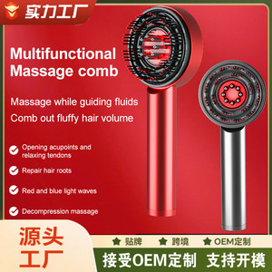 Cepillo de Masaje para el Cuero Cabelludo, Cepillo Eléctrico con Vibración, Garra Metálica, Alimentación USB, Control por Botones, Masajeador de Cabeza para el Hogar - Product Image 2