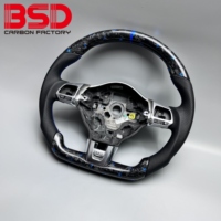 Carbono BSD para Amarok R-line, volante de fibra de carbono forjado Real personalizado para coche modificado