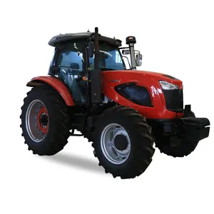 Obral 90HP 100hp 4WD Multifungsi, Traktor Kabin Pertanian Besar Empat Roda Pertanian