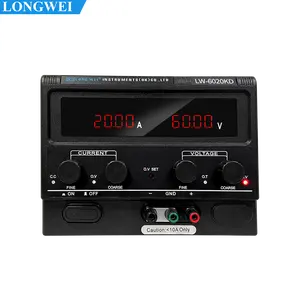 Longwei LW-6020KD 60V 20A 30V 20A 15V 30A Adjustable Bench Lab DC Power Supply Switch Regulated 1200W Laboratory DC Power Source