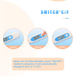 Thermomètre électronique clinique numérique, fabrication originale, nouveau design, résistant à l'eau, test de température pour la détection de la fièvre, exporté vers l'Amérique du Sud. - Product Image 2