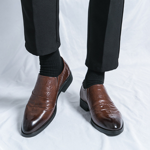 <span class=keywords><strong>Mocasines</strong></span> de Vestir Formales para Hombre, Talla Grande 38-46, Diseño de Cocodrilo, Punta Puntiaguda, para Uso Diario y de Negocios - Product Image 5