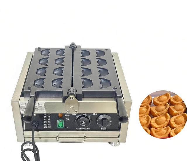Hot New Design Wealthy Type Waffle Maker Motorized Intelligent Timing Temperature Control Non-stick Layer Coin Waffle Machine