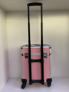 Chariot de beauté pliable en aluminium de grande taille <span class=keywords><strong>Bingo</strong></span>, valise de maquillage, boîte à cosmétiques, sac pour la coiffure, l'art des ongles, la mode - Product Image 4