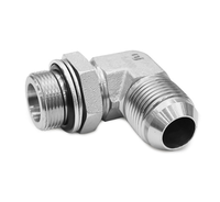 High Quality 90 Degree Elbow Male JIC Metric Adjustable with O Ring and Back up Ring 1JH9 Series Adapter Fitting