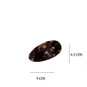 Nouvelle pince à cheveux ovale en acétate de style coréen, haut de gamme et élégante, grandes barrettes personnalisables pour femmes - Product Image 2