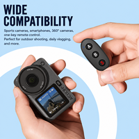 Control Remoto para DJI Osmo Action 6 5 Pro 4 3 360, Disparador de Cámara Inalámbrico Bluetooth con Correa de Muñeca, Inicio/Parada de Grabación, Selfie