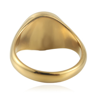 Anillo de Resina con Símbolo de Paz para Hombre, Diseño Geométrico, Tono Dorado, Acero Inoxidable, Joyería de Moda, Regalo 24017 - Product Image 2