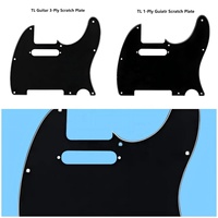 Left Handed Telecaster Electric Guitar Pickguard Aluminum Alloy with Stringed Instruments Parts & Accessories