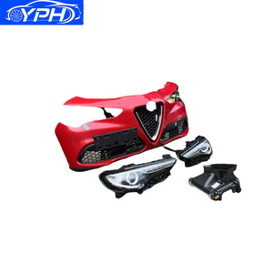 Bộ phận lắp ráp hoàn chỉnh mặt trước Alfa Romeo Stelvio với lưới tản nhiệt, cản trước, giá đỡ két nước, đèn pha dành cho thay thế năm 2016-2023 - Product Image 3