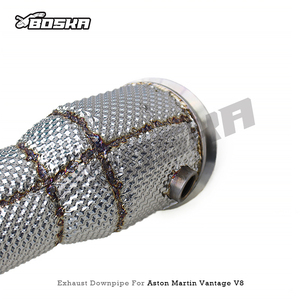 Tubo de Escape Personalizado para Aston Martin Vantage V8 4.0T 2018+, Acero Inoxidable, Flujo Libre, Downpipe con Protector Térmico - Product Image 3