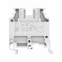Bornier à vis pour rail DIN 4 Mm² 6 Mm² avec contacts en alliage de cuivre 50A Max Feed Through Spring Clamp pour usage industriel