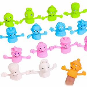 Títeres de Dedo Creativos y Adorables de TPR, Gorros de Dedo con Temática de Elfos, Juguetes de Dedo con Diseño de Bruja - Product Image 1