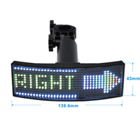 Aplicación programable bicicleta luz trasera mensaje movimiento Control remoto bicicleta señal de giro Diy texto pantalla Led para bicicleta