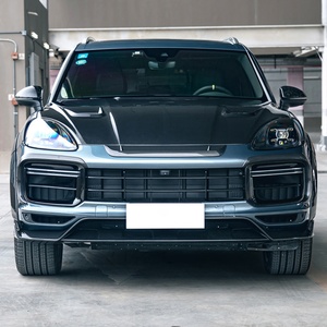 Lame avant en fibre de carbone 2018-2023, déflecteur inférieur, nouvelle mise à niveau du pare-chocs, spoiler avant pour Cayenne Turbo - Product Image 4