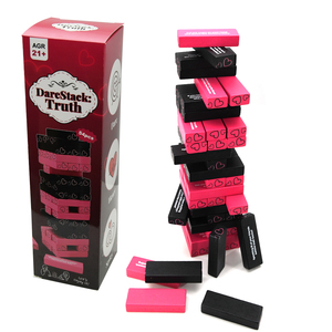 Juego <span class=keywords><strong>de</strong></span> Bloques <span class=keywords><strong>de</strong></span> Madera Apilables Personalizados para Parejas, Juego <span class=keywords><strong>de</strong></span> Verdad o Reto para Citas Nocturnas, Regalo <span class=keywords><strong>de</strong></span> San Valentín, OEM ODM - Product Image 3