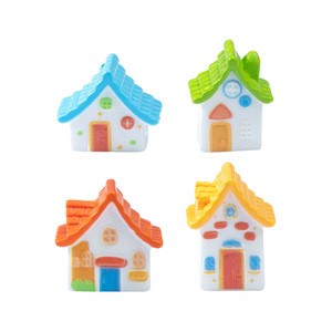 Figuras de Casas en Miniatura de Resina Coloridas y Adorables, Decoración de Micropaisajes para Jardín de Hadas, Casa de Muñecas, Bonsái y Manualidades - Product Image 5