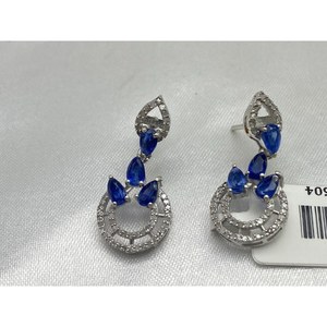 Ensemble de boucles d'oreilles KYNITE de luxe, best-seller, argent sterling 925, cadeau, fête, mariage, anniversaire, fiançailles, cérémonies religieuses, événements - Product Image 4