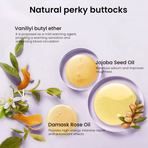 MULAN Butt Enhancing Elixir Oil Suero Contorno de glúteos y Esencia de levantamiento de cadera Aceite de masaje para una piel firme y curvas de plenitud - Product Image 3