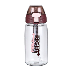 Made In China Outdoor Self-Driving 650Ml Plastic Water <b>Bottle</b> With <b>Straw</b> - Product Image 3