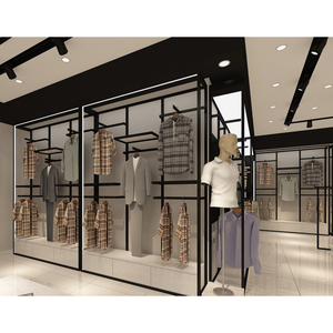 Fabricantes de diseño gratuito Sala de exposición Tienda de ropa para hombres Estante de exhibición Zapatos Soporte de exhibición - Product Image 1