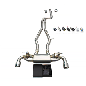 Tubo de Escape Automotriz de 1.5MM para Toyota <span class=keywords><strong>Supra</strong></span> GR A90/A91 MK4/MK5 3.0T 2020-2023, Silenciador Catback Deportivo con Válvulas y Puntas Cromadas - Product Image 1