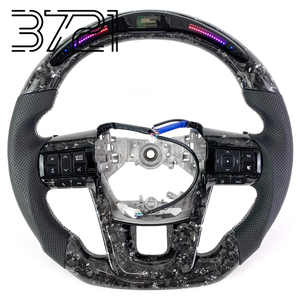 Volante interior de fibra de carbono forjado con LED blanco 2015-2024 para Toyota Hilux Revo Rocco Conquest GR Sport SR5 Fortuner - Product Image 1
