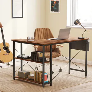 Scrivania da tavolo per computer da ufficio con ripiani scrivanie da studio scrivania da ufficio per studio ad angolo con cassetto