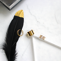 Bijoux fins minimalistes en or à boucle ouverte et à triple bande pour femmes Vente en gros sur mesure pour mariages fêtes anniversaires