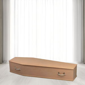 Дешевый гроб из МДФ для детей и взрослых, индивидуальный простой стиль, прочный материал, универсальный дизайн от профессиональной похоронной фабрики - Product Image 4