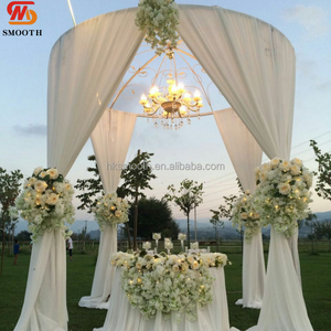 SMOOTH Large Elegant Aluminum Backdrop <b>Wedding</b> Party Arch Stand Dome <b>Ceiling</b> Drape Frame <b>Wedding</b> Round Canopy - Product Image 1