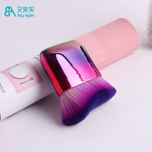 Venta al por mayor pequeño polvo de bronceado colorido cuerpo maquillaje cepillo brillo Auto falso bronceado cuerpo maquillaje bronceado cepillos - Product Image 2