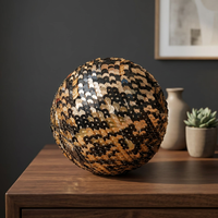 Sphère décorative bohème en métal à sequins, faite à la main pour la décoration intérieure, les mariages et les accents de table