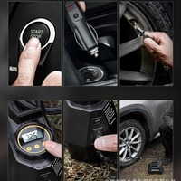 Pompa Pengisi Ban Mobil Truk Motor Portabel 12V Cerdas Otomatis Pengisian Daya USB-C Daya Tinggi Pengisian Cepat 100W Digital