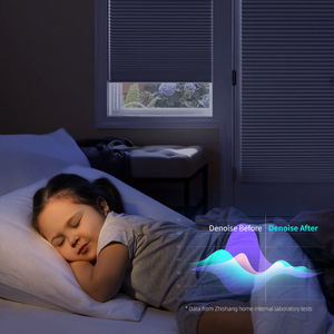 Stores <span class=keywords><strong>accordéon</strong></span> ZSTARR compatibles Alexa, stores alvéolaires rafraîchissants pour l'été, aspect lin, tissu double cellule pour l'intimité de la chambre - Product Image 2