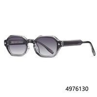 Lunettes de soleil de luxe tendance 2026 avec logo personnalisé, monture polygonale petite et de haute qualité, accessoires de plage