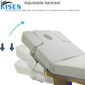 Table de massage électrique de luxe KISEN pour salon de beauté, confortable, pour les soins des cils, du visage et du spa, lit de beauté électrique inclinable - Product Image 6