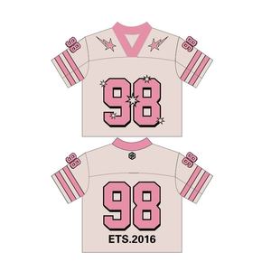 <span class=keywords><strong>Maillot</strong></span> de football court personnalisé pour <span class=keywords><strong>femme</strong></span>, Crop Top personnalisé Streetwear Sportswear Hip Hop T-shirts de football - Product Image 1