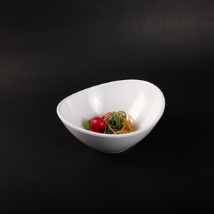 Vente d'usine <span class=keywords><strong>Vaisselle</strong></span> <span class=keywords><strong>Bateau</strong></span> Forme Ovale Mélamine Bol Asymétrique Laitue Baril Assaisonnement En Plastique Coloré Buffet Salade Bol De Légumes - Product Image 3