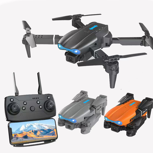 EPT Toys Rc Drone Toy 2.4G 360 Remote Control Folding Dual Camera 480P Aircraft Drones Mini Plane with Storage Bag
