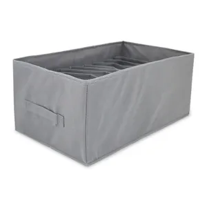 Wholesale Large Pet Dog Toy Storage Basket Bins Fabric Cotton Linen Foldable Storage Box Organizer with Handle