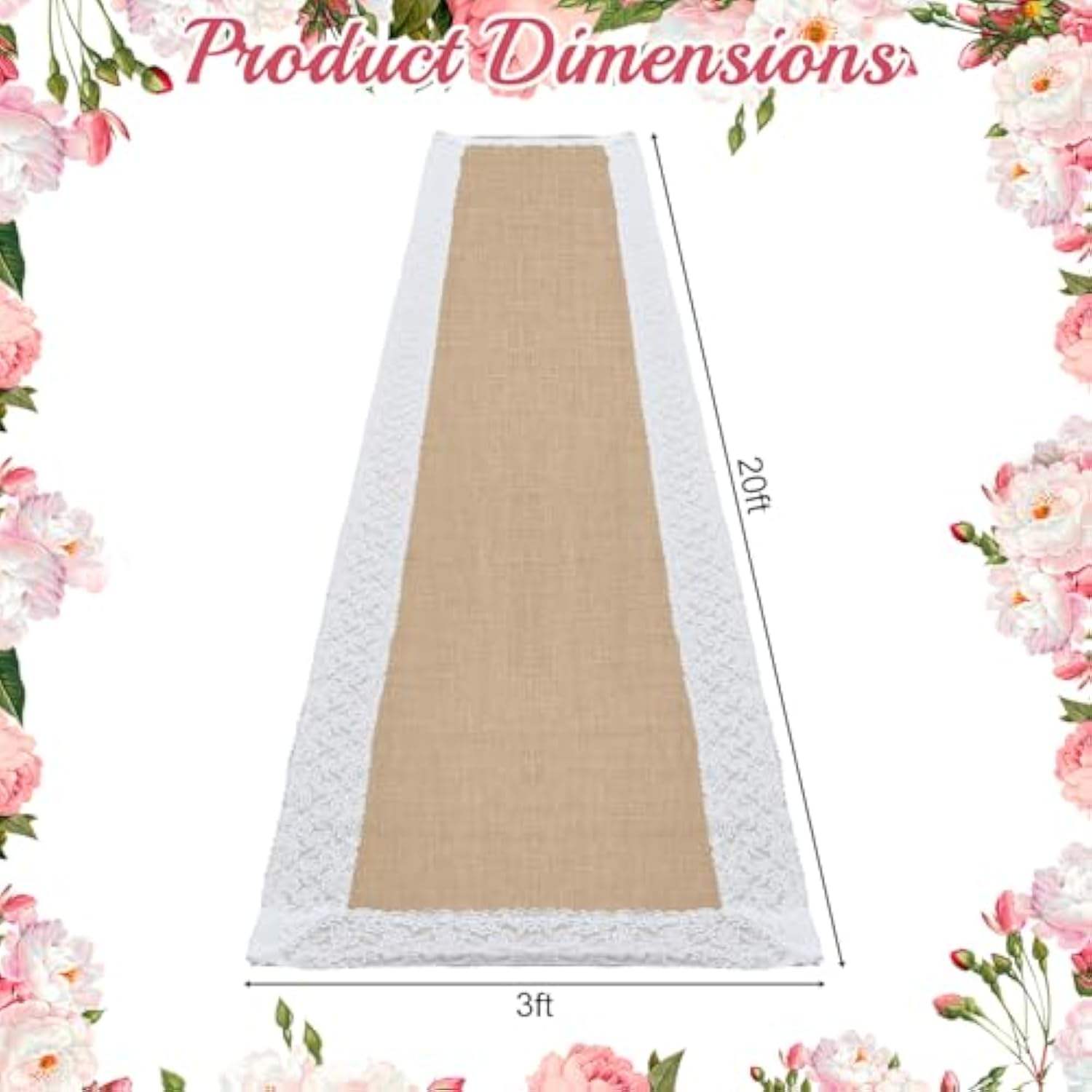 ผ้ากระสอบที่มีขอบลูกไม้