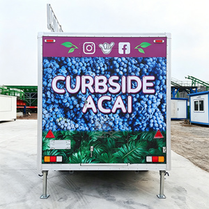 Food Truck <b>Trailer</b> Fully Equipped Mobile Kitchen Truck Coffee <b>Trailer</b> Bakery Snack Cart Churros Van - Product Image 4