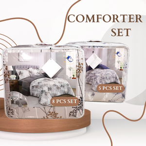 Siêu Mềm Tùy Chỉnh 5 Pcs Nữ Hoàng Kích Thước Comforter Set Với Được Trang Bị Tấm Phong Cách Bộ Đồ Giường Vải - Product Image 3