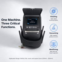 Système de nettoyage de conduits flexibles RJ-BOT R31-S pour climatisation centrale et ventilation CVC