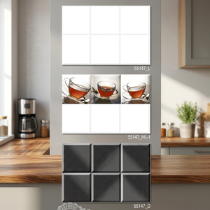Nouveaux carreaux de mur en céramique émaillée 300x450mm finition brillante de conception de déco de cuisine super blanche pour la décoration extérieure de la maison brique réfractaire - Product Image 6
