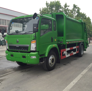 Harga pabrik 5cbm limbah koleksi 6 roda kapasitas pemadat Sinotruk HOWO 4x2 truk sampah - Product Image 1