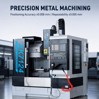 Machine de fraisage CNC verticale 3 axes Fanuc XK7124 à broche BT40, guides linéaires taïwanais de haute précision, petite taille, vente chaude en Chine